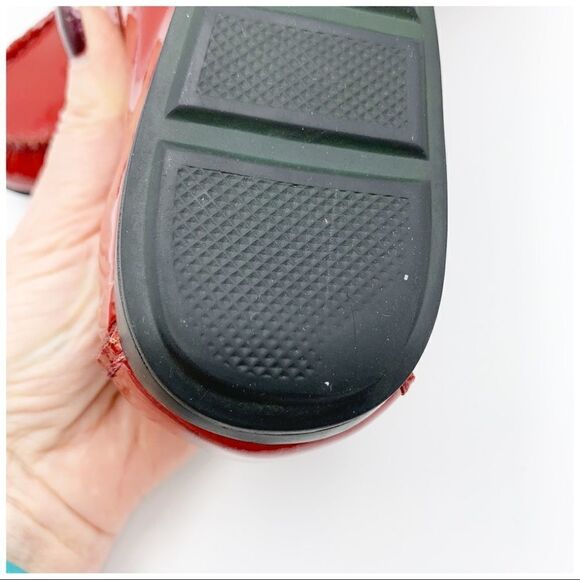 Cole Haan Tali Lock Red Patent Leather Flats 8.5 Narrow - Picture 11 of 14